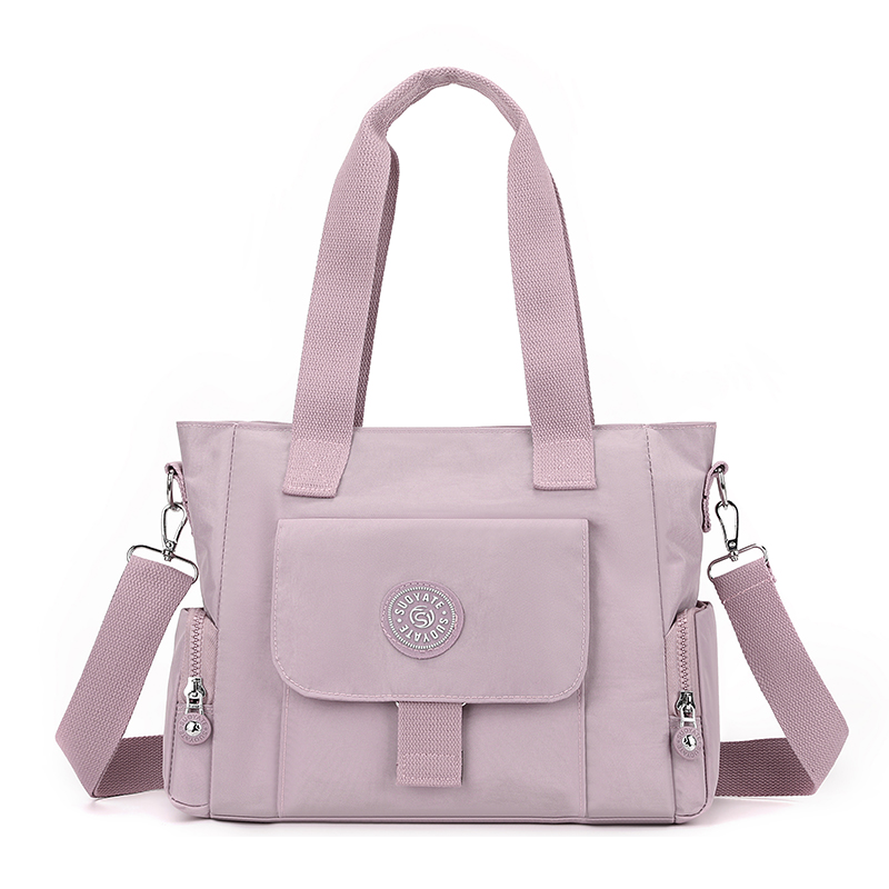 大容量女士單肩包輕盈尼龍布女包戶外休閑手提包潮搭通勤斜挎包