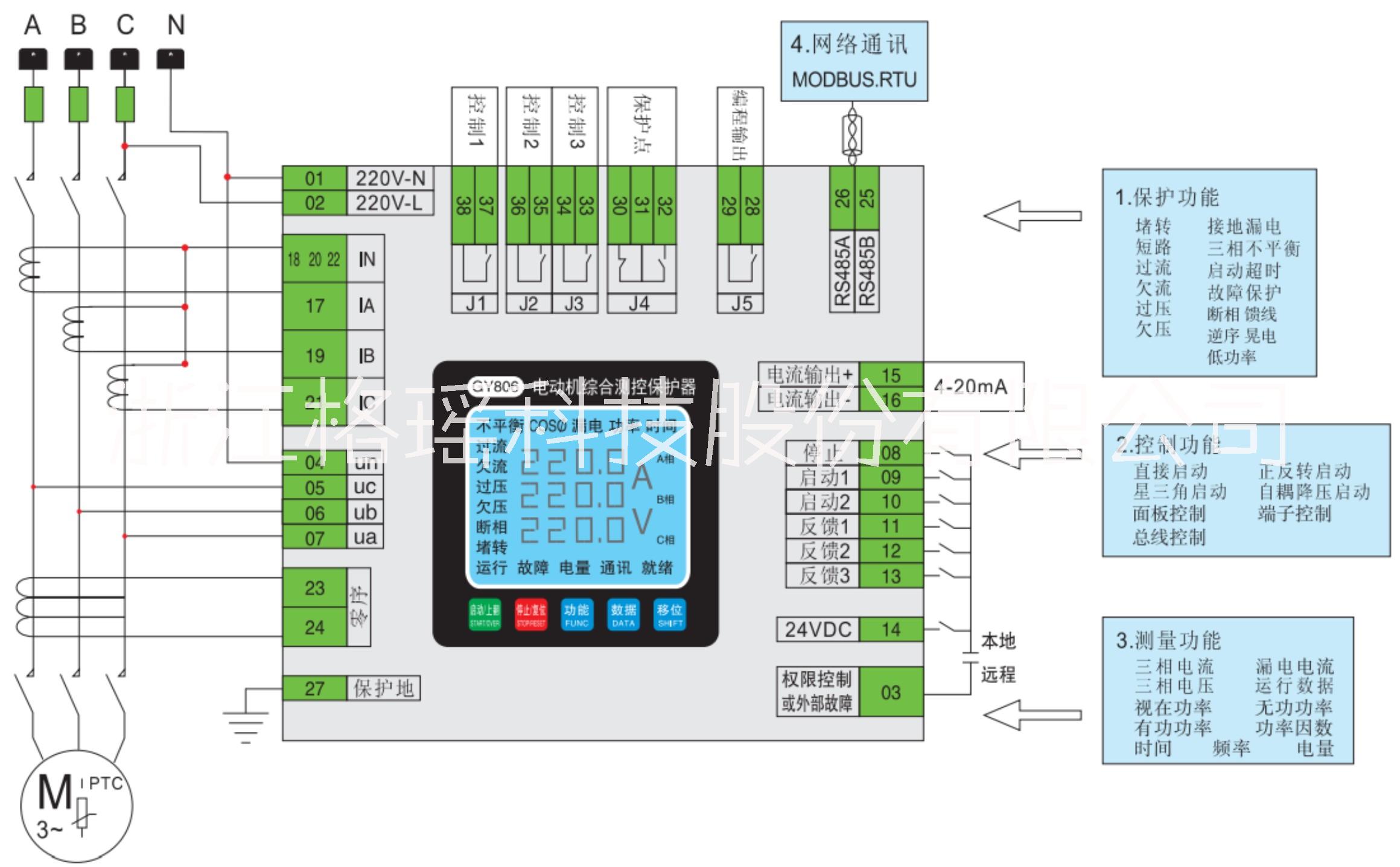 電動機保護監(jiān)控裝置圖片/電動機保護監(jiān)控裝置樣板圖 (3)