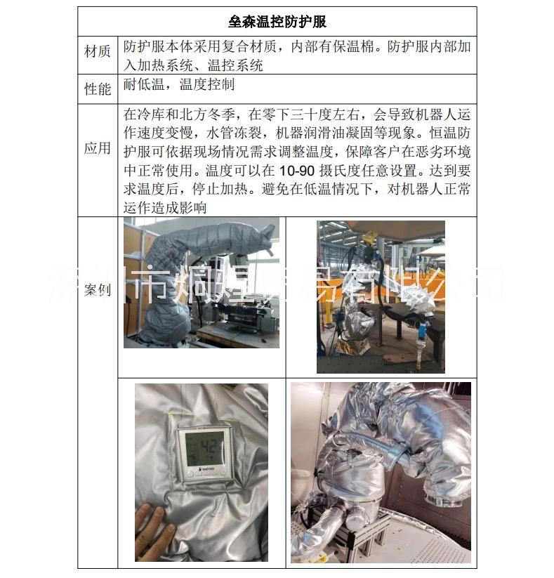 IRB發(fā)那科庫(kù)卡安川耐高溫防靜電防塵服保護(hù)非標(biāo)定制機(jī)器人防護(hù)服