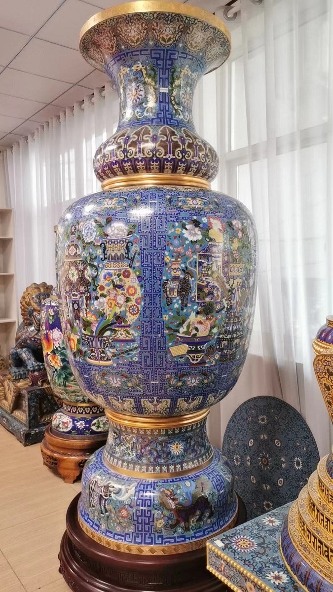 景泰藍(lán)花瓶圖片/景泰藍(lán)花瓶樣板圖 (3)