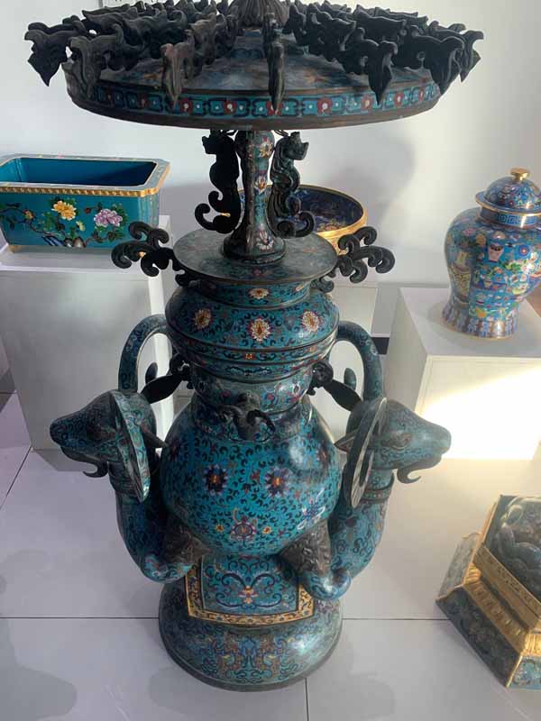 景泰藍工藝品加工定制紫銅胎高溫燒制而成銅胎掐絲琺瑯工藝品純手工制作 北京景泰藍裝飾品