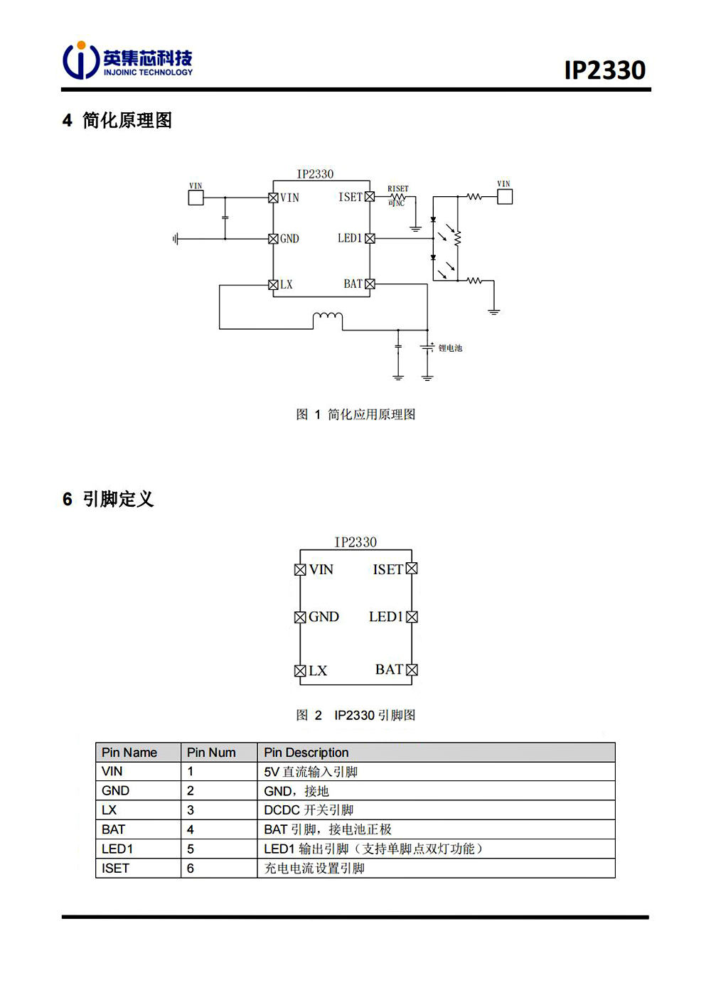 IP2330 英集芯 單節(jié)鋰電池同步開關(guān)降壓充電芯片 5V輸入1.5A充電