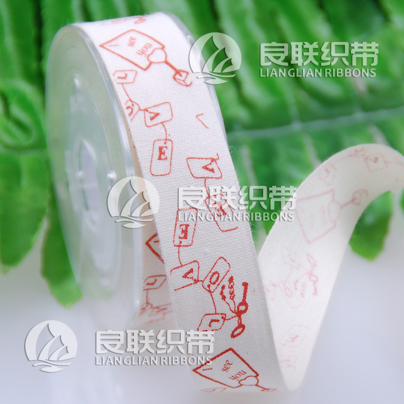 供應(yīng)棉帶織帶印刷，彩色絲帶廠家定制織帶