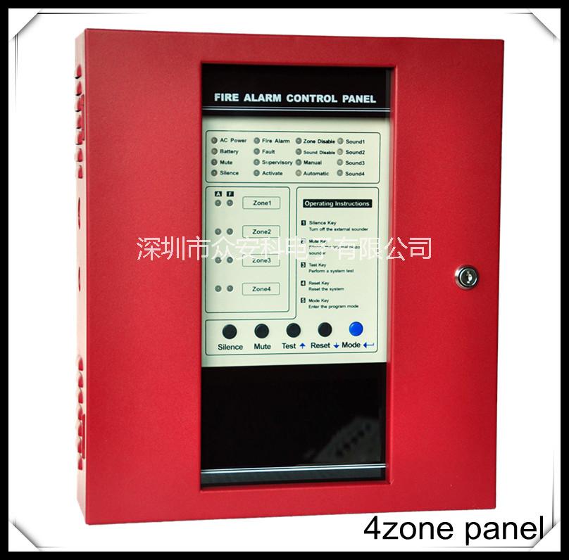供應(yīng)外銷4區(qū)消防控制面板，4zone panel 火災(zāi)報警器控制器