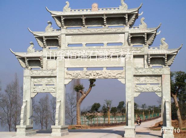 供應(yīng)石牌坊廠家報價*山東恒瑞石雕石材廠
