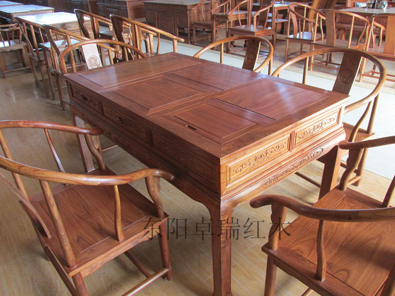 供應(yīng)東陽紅木茶臺