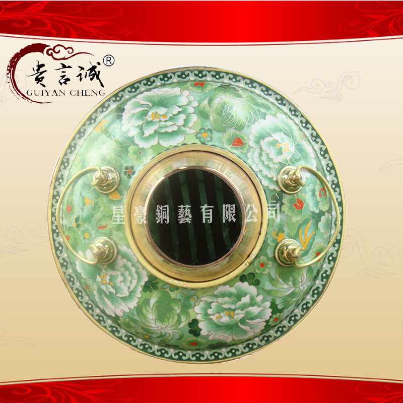 供應貴言誠 銅火鍋 東來順 紫銅加厚 景泰藍火鍋 燒炭火鍋
