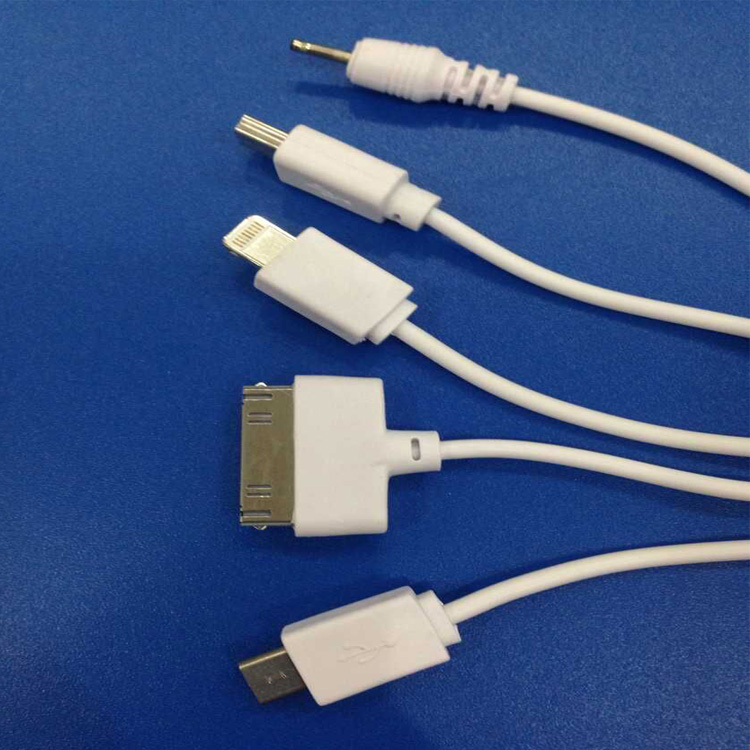 供應(yīng)一拖五數(shù)據(jù)充電線 五合一充電線 多頭充電線