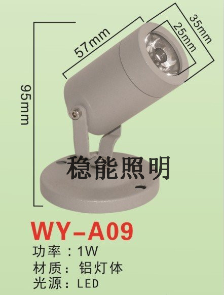 供應(yīng)09LED射燈投光燈1W
