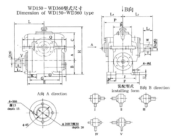 供應(yīng)WD180、WS180蝸輪蝸桿減速機(jī),蝸輪副全套