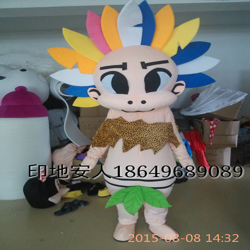供應(yīng)專(zhuān)業(yè)定制印第安人物形象人偶服裝