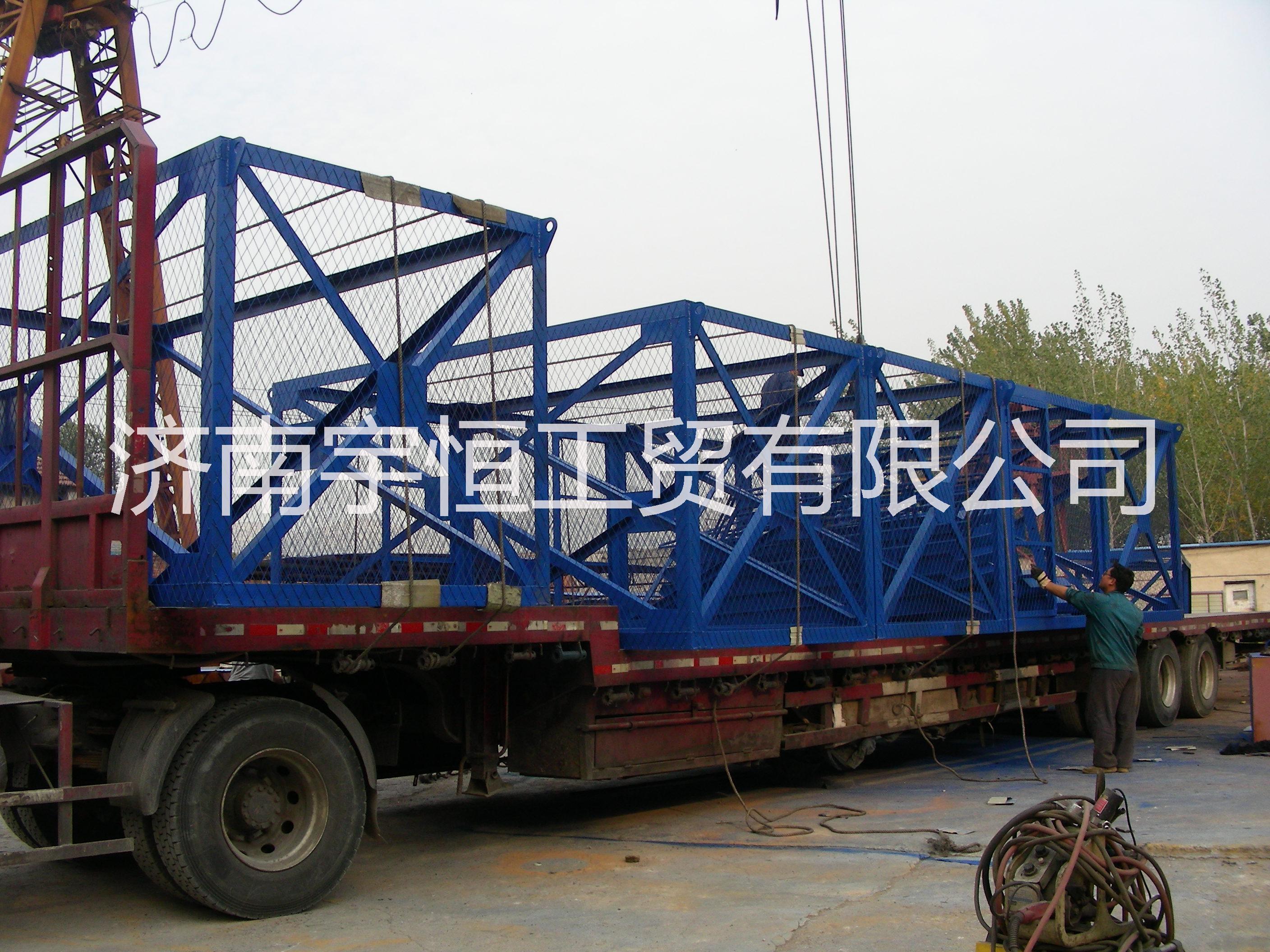 濟(jì)南重型箱式安全爬梯生產(chǎn)廠家 橋梁施工安全通道 重型安全爬梯