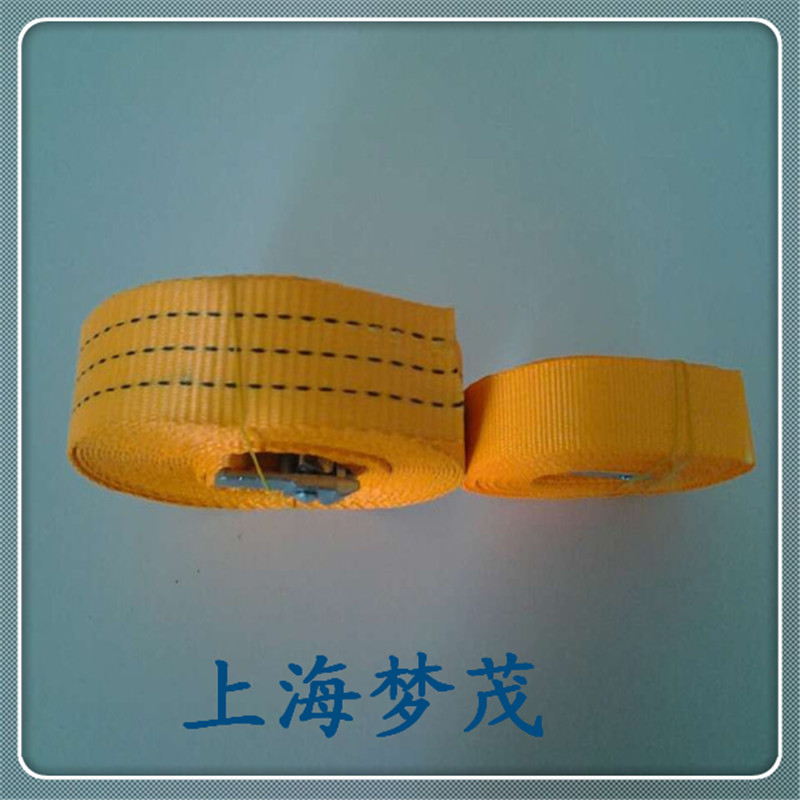 供應(yīng)虧本價(jià)上海夢茂廠家生產(chǎn)3.8cm*6m捆綁帶貨柜拉緊器滌綸帶優(yōu)惠多多