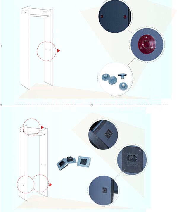 供應酒吧安檢金屬探測安檢門經濟型安檢門夜場金屬檢查安檢門