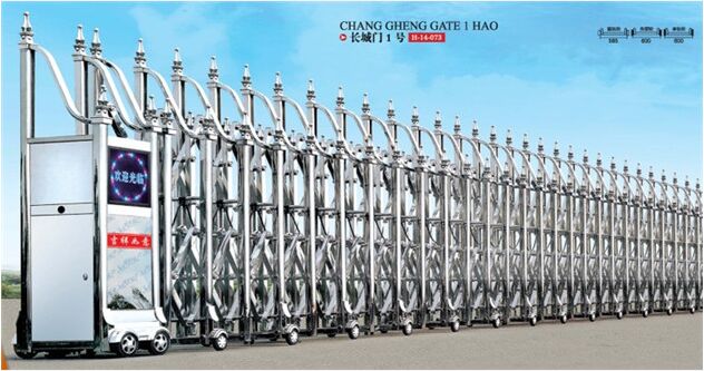 供應(yīng)井岡山勝利1號伸縮門/井岡山不銹鋼等等伸縮門