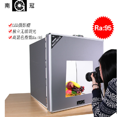 供應(yīng)南冠進(jìn)級無極調(diào)光T3220 LED攝影箱小號柔光箱攝影棚送倒影板