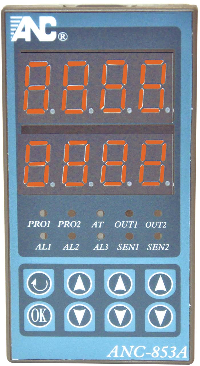 臺灣ANC-453智能控溫器K.J.PT.R.DC/V.DC/A輸入