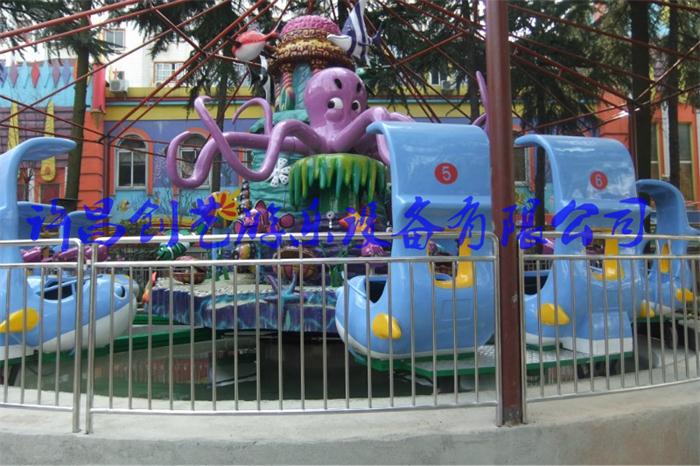 公園歡樂海洋島游藝設(shè)施八爪魚形象游樂設(shè)備