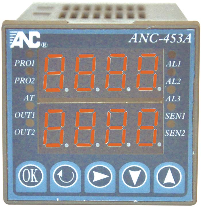 臺灣ANC-453智能控溫器K.J.PT.R.DC/V.DC/A輸入