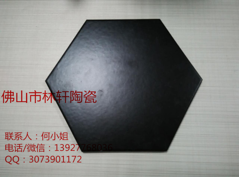 供應(yīng)六角磚 230*200 不規(guī)則瓷磚 地磚 彩色 純色地板磚