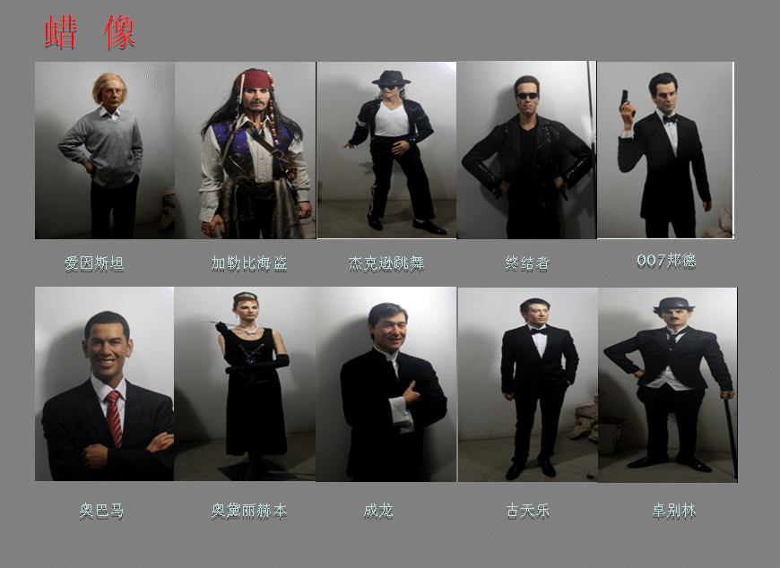 供應(yīng)用于的卡通動(dòng)漫,軍事,人物展,蠟像展出租