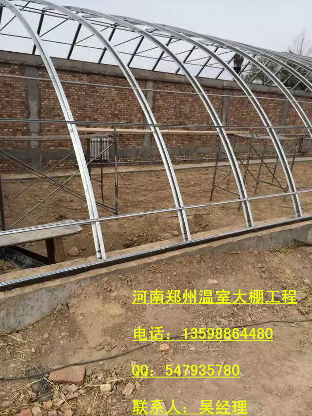 供應用于蔬菜種植養(yǎng)殖的蔬菜溫室大棚 幾字型鋼溫室骨架駐馬店草莓大棚
