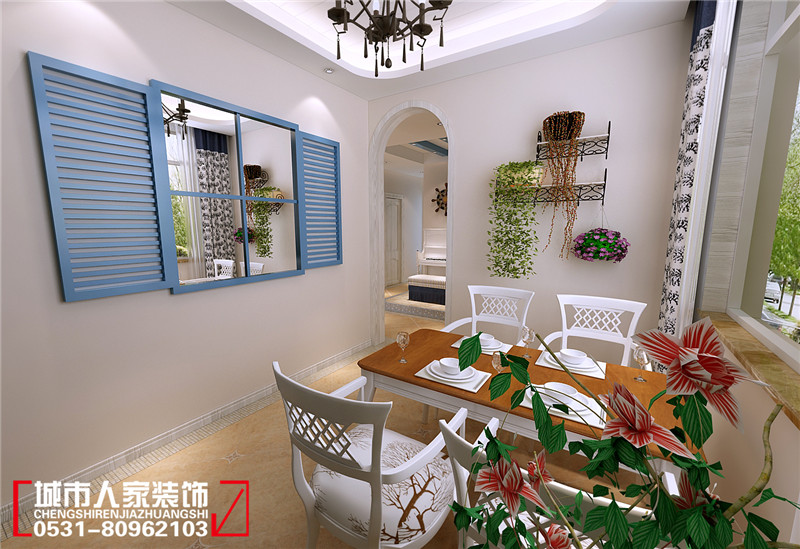 供應(yīng)用于的【濟南城市人家】洄龍小區(qū)清新藍白調(diào)，地中海風時尚雅居