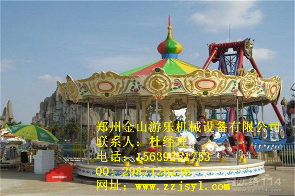 供應(yīng)用于游樂游玩的旋轉(zhuǎn)木馬游樂設(shè)備