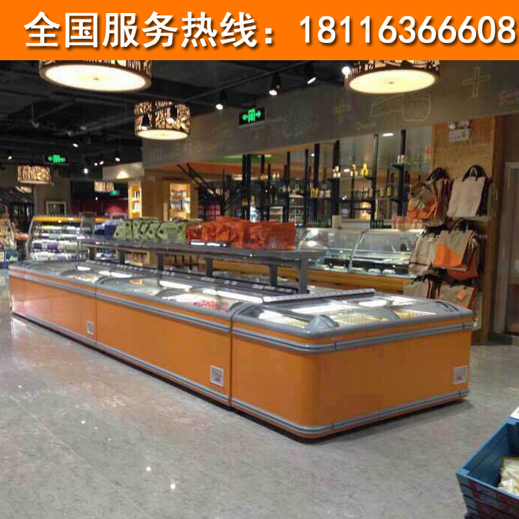 供應用于食品冷凍的超市島柜 風幕柜 冷凍展示柜 速凍