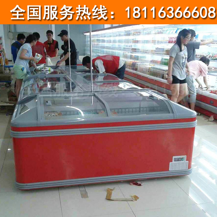 供應用于食品冷凍的超市島柜 風幕柜 冷凍展示柜 速凍