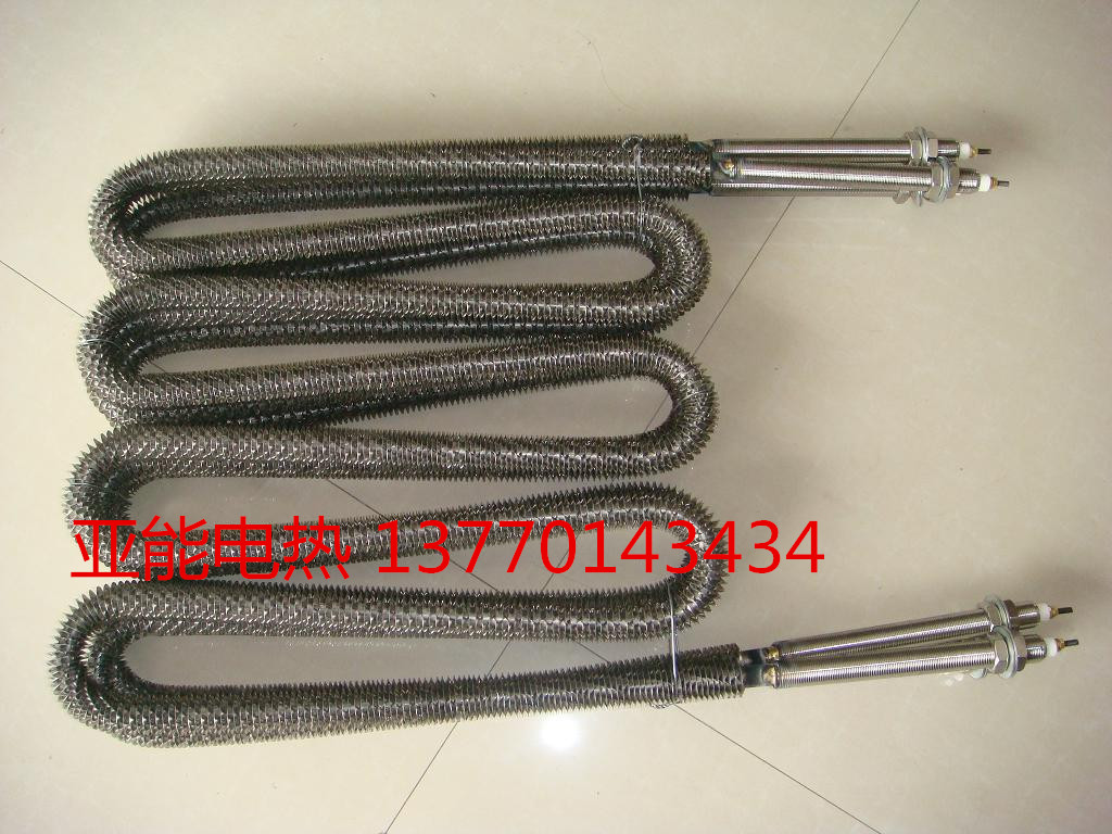 供應(yīng)W型不銹鋼翅片電加熱管，廠家直銷，1-10kw非標(biāo)定制，烘箱電熱管，烤漆房電加熱管