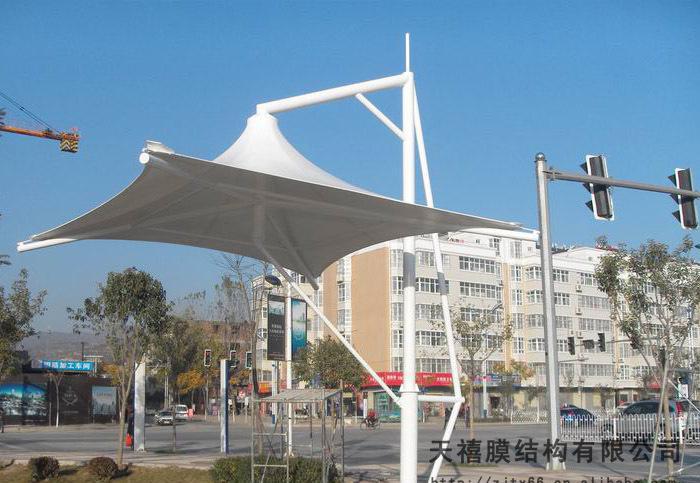 供應(yīng)組合式汽車遮陽棚、膜結(jié)構(gòu)景觀定制