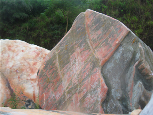 南陽晚霞紅天然風景石廠家