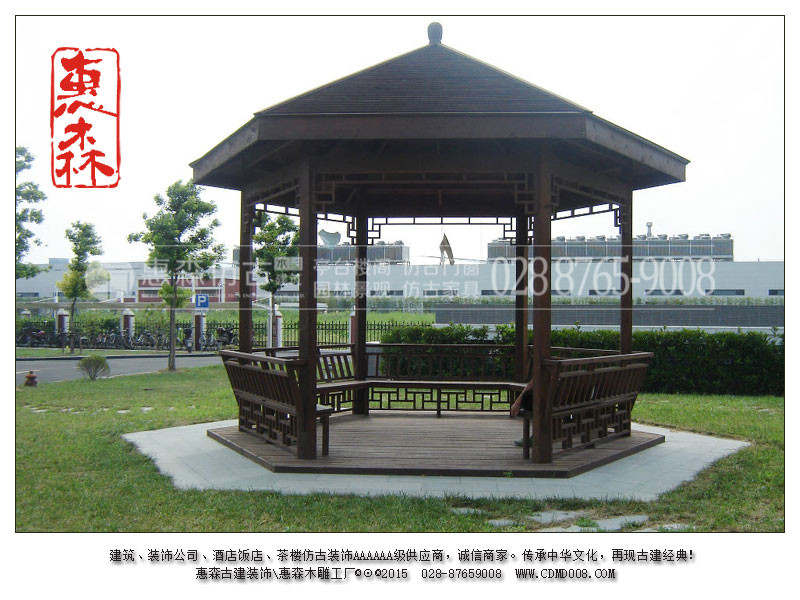 供應(yīng)四川木亭子木屋木房 仿古亭子批發(fā)