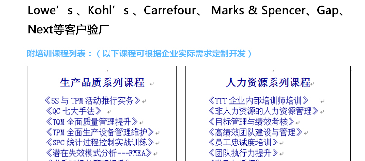 深圳SeanJohn驗廠咨詢，深圳認證培訓(xùn)公司，深圳認證輔導(dǎo)公司