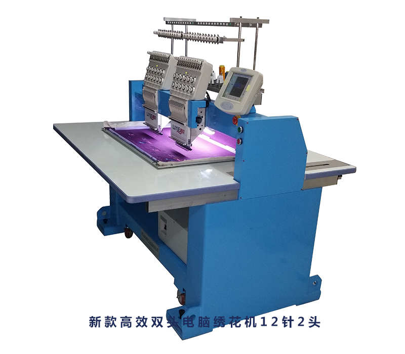 供應(yīng)用于的新款*雙頭電腦繡花機(jī)12針2頭，