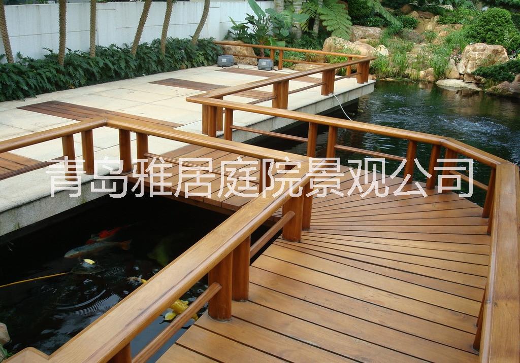 青島防腐木棧道地板