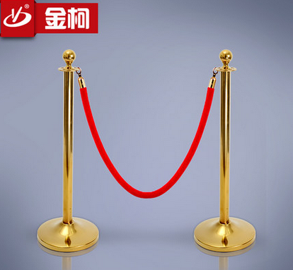 大堂*掛繩警戒欄鈦金禮賓欄金柯欄桿座酒店一米線圍欄定制
