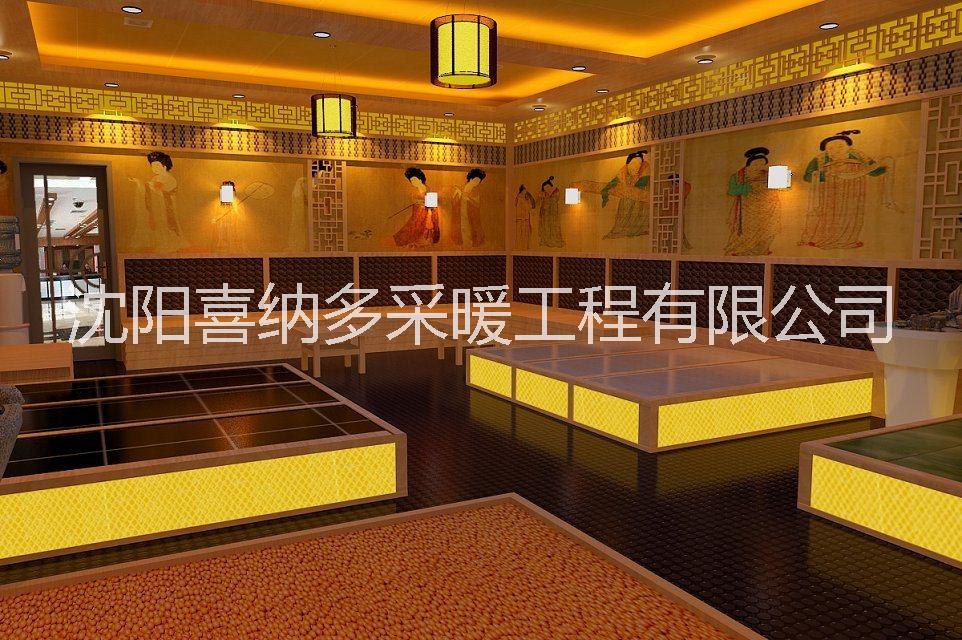 汗蒸石火浴鹽房黃土房沈陽遼寧承建 中威汗蒸托瑪琳汗蒸