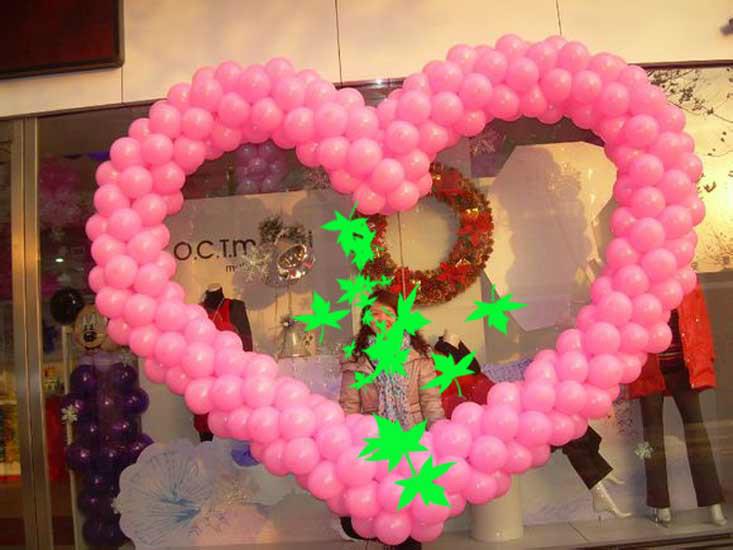 供應(yīng)氣球裝飾愛心墻，氣球裝飾，氣球布置，氣球婚禮布置