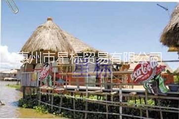 供應(yīng)用于屋面裝飾的四川稻草瓦屋面人工假草屋