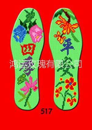 純手工除臭棉布十字繡鞋墊