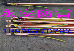 供應(yīng)用于防雷的銅包鋼接地極永安防雷廠家直銷