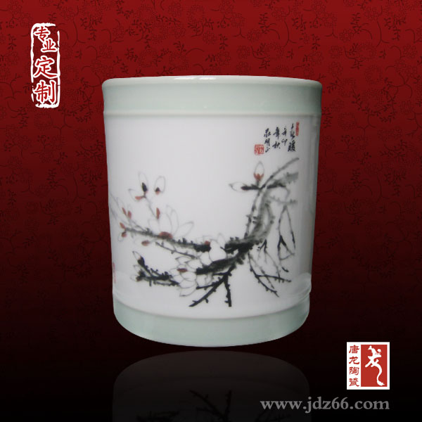 供應陶瓷筆筒定做 禮品筆筒定制