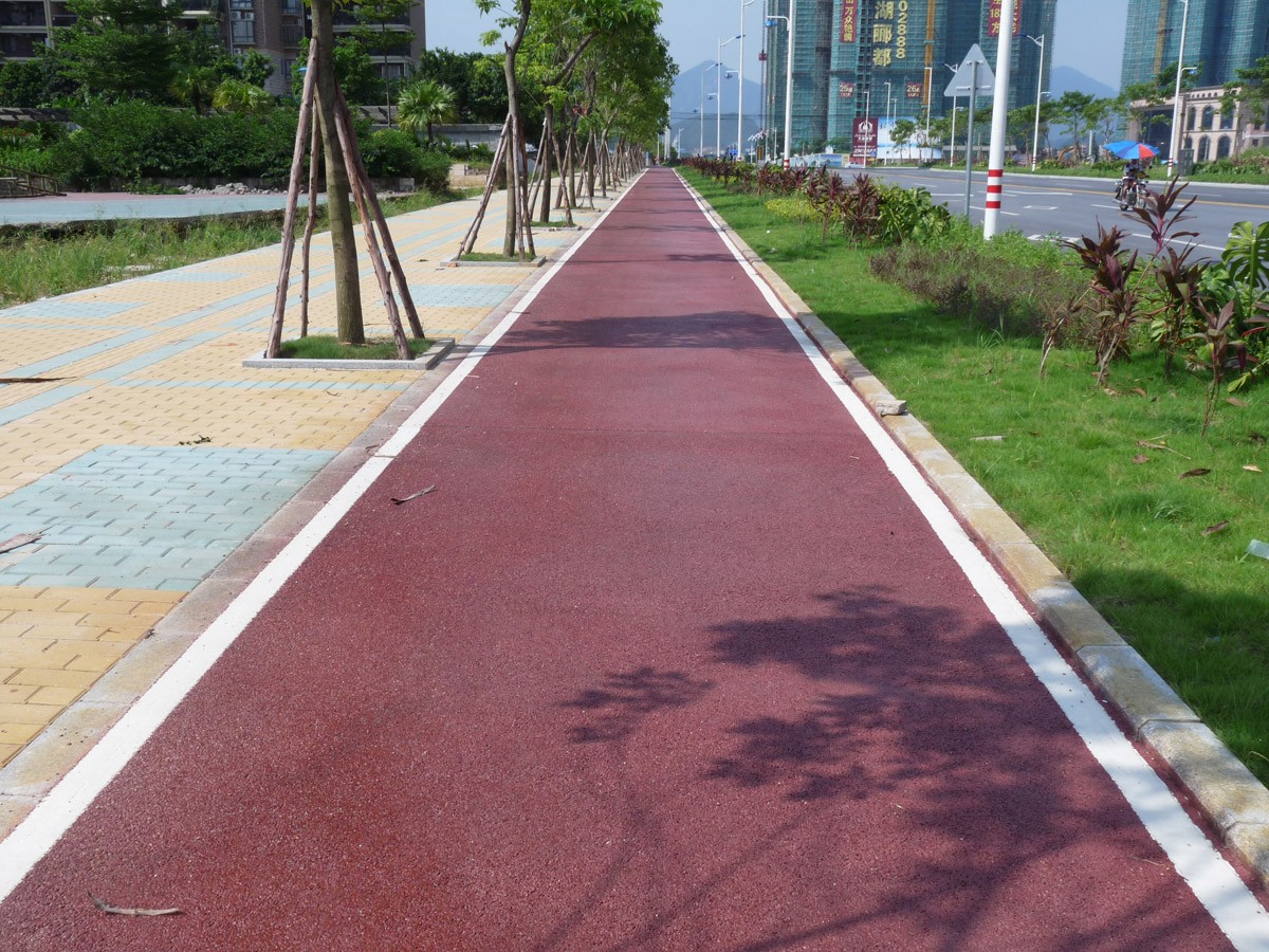 供應(yīng)市政道路建設(shè)生態(tài)彩色透水混凝土