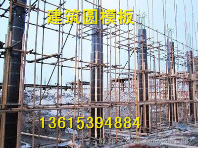 供應用于建筑建材的山東綠茵圓模板，，木塑覆膜模板