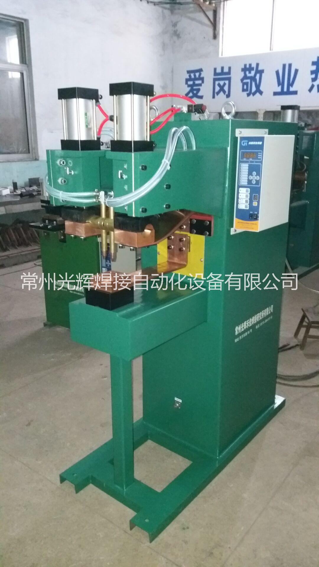 供應常州禾佳后頂式雙頭座氣動點焊機