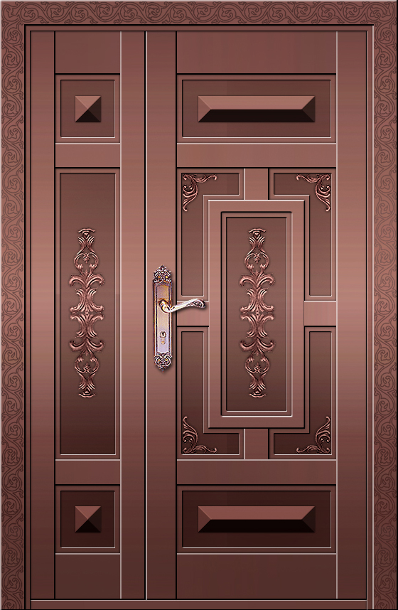 供應平頂山別墅銅門 平頂山銅門 紫銅門 玻璃銅門