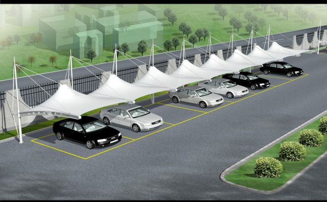 供應用于浙江景觀膜結構停車棚，膜結構汽車棚價格，膜結構設計制作加工