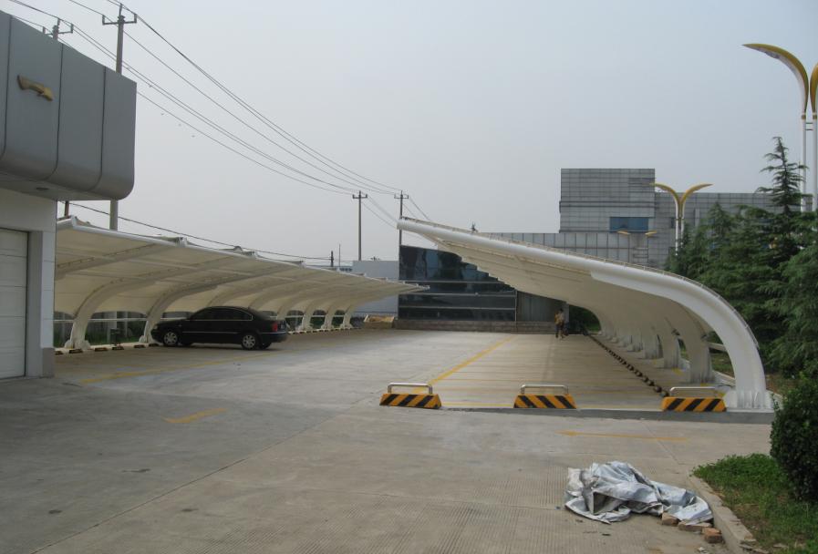 供應(yīng)于江蘇膜結(jié)構(gòu)汽車停車棚電動車遮陽棚，膜結(jié)構(gòu)設(shè)計制作加工，停車棚設(shè)計與制作